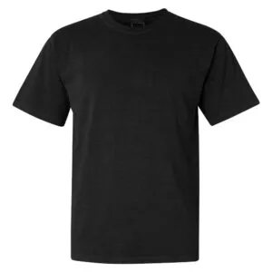 Comfort Colors 1717 garment-dyed unisex t-shirt in Black, front view